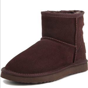 Ausland Women’s Classic Leather Half Snow Boots